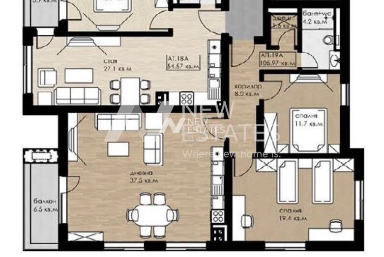 Продава 3-СТАЕН, гр. София, Дружба 2, снимка 7 - Апартаменти - 55394744
