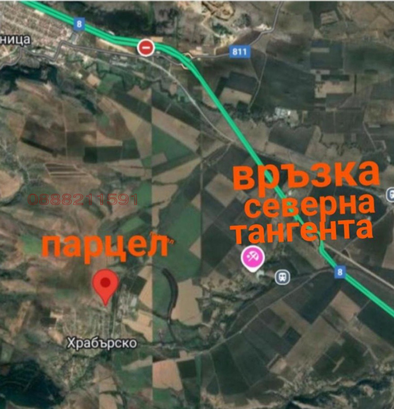 Продава  Парцел област София , с. Храбърско , 462 кв.м | 61521741 - изображение [2]