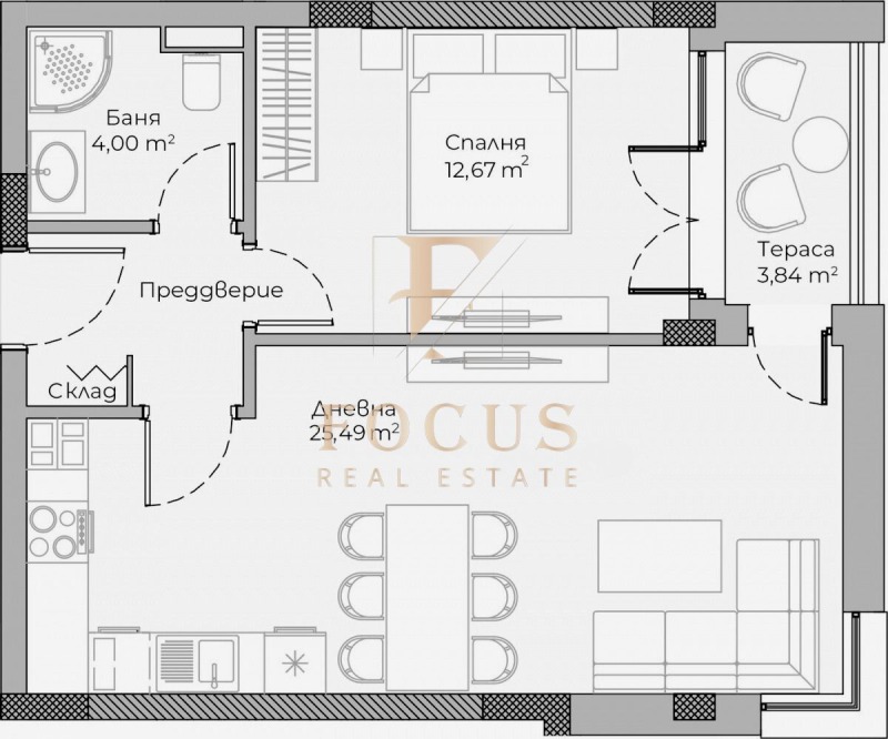 Продава  2-стаен град Пловдив , Христо Смирненски , 65 кв.м | 32425828 - изображение [4]