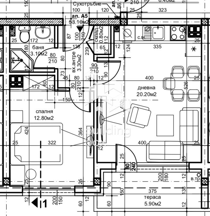 Продава 2-СТАЕН, гр. Пловдив, Остромила, снимка 6 - Апартаменти - 54351404