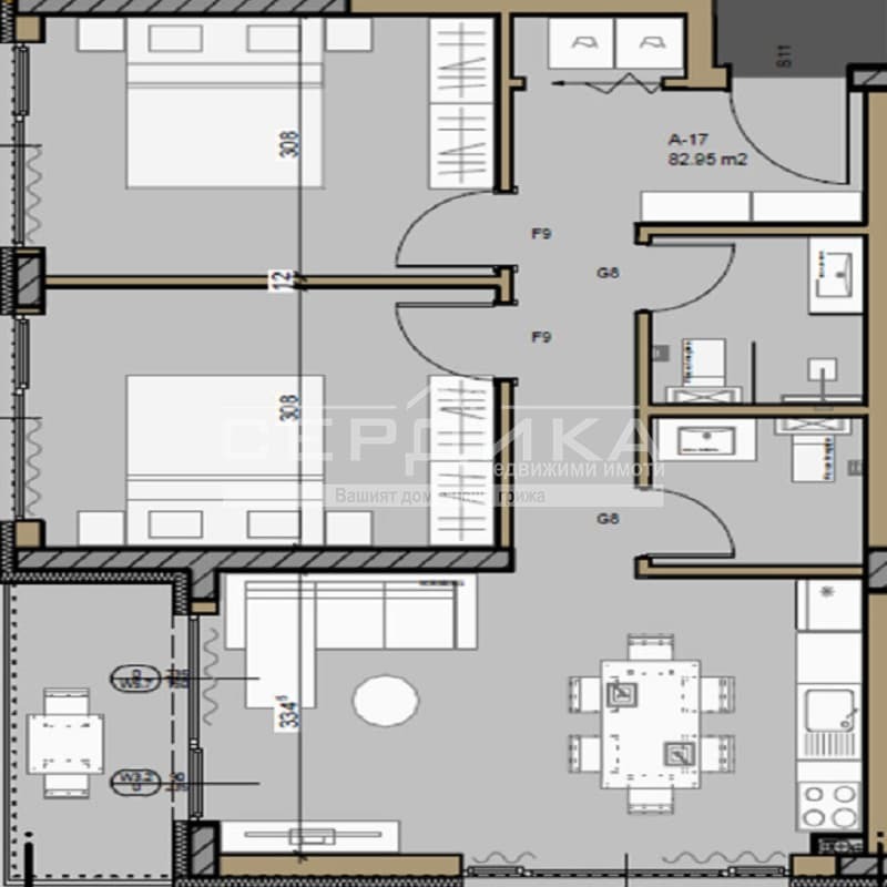 Продава 3-СТАЕН, гр. София, Малинова долина, снимка 4 - Aпартаменти - 47303820