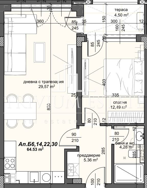 Продава 2-СТАЕН, гр. Пловдив, Тракия, снимка 4 - Апартаменти - 55133970