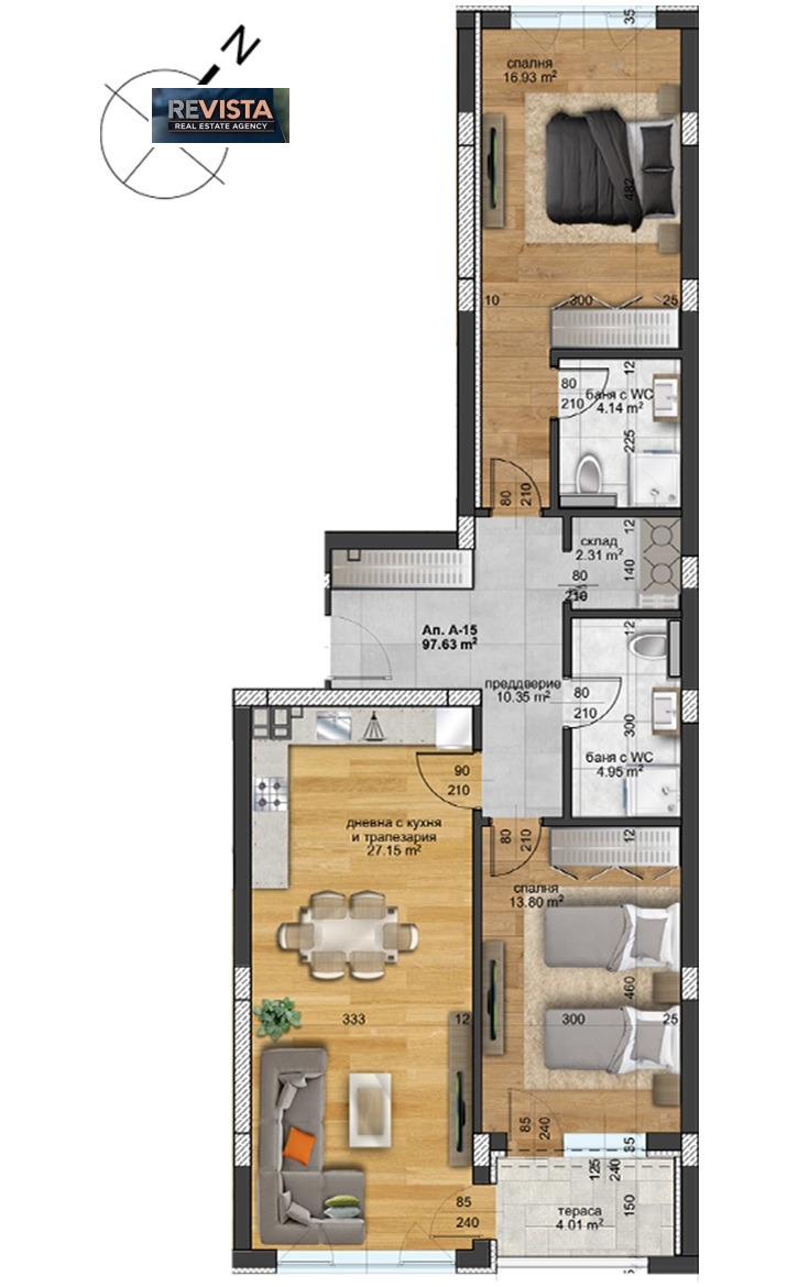 Продава 3-СТАЕН, гр. Пловдив, Отдих и култура, снимка 3 - Апартаменти - 49254967