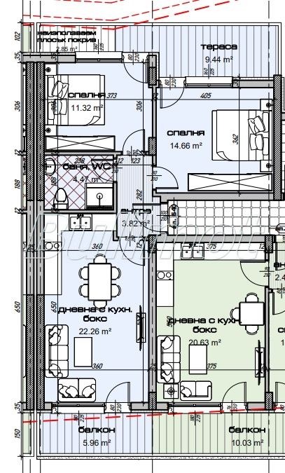 Продаја  2 спаваће собе Варна , Изгрев , 102 м2 | 10699994 - слика [2]