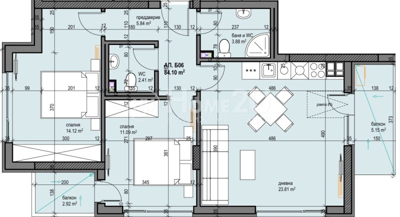 Продава 3-СТАЕН, гр. София, Дружба 2, снимка 9 - Апартаменти - 53138007