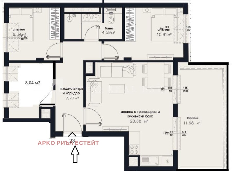 Продава 4-СТАЕН, гр. София, Зона Б-18, снимка 3 - Aпартаменти - 47661031