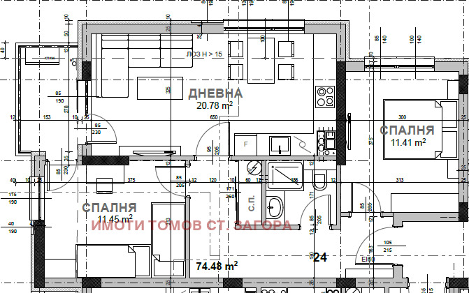 De vânzare  2 dormitoare Stara Zagora , Cazansci , 95 mp | 51595905 - imagine [5]
