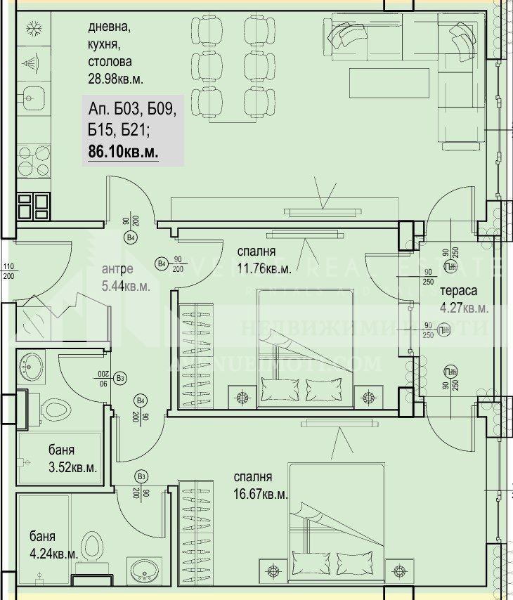 Продава 3-СТАЕН, гр. Пловдив, Кършияка, снимка 2 - Апартаменти - 52821897