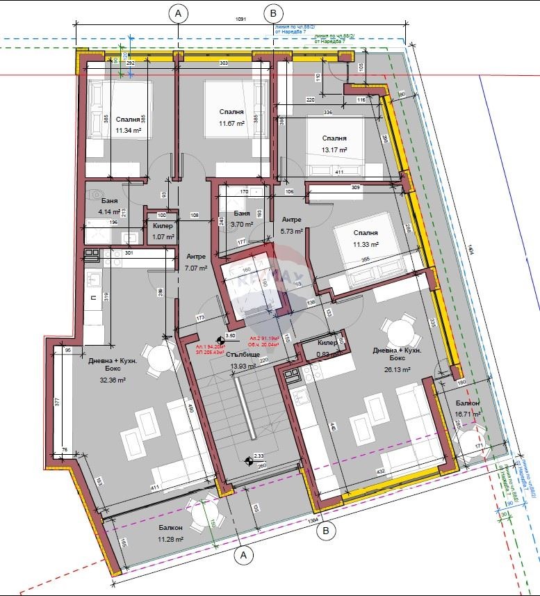 Myytävänä  2 makuuhuonetta Varna , Vinitsa , 105 neliömetriä | 10876738 - kuva [5]