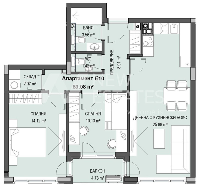 Продава  3-стаен град София , Кръстова вада , 96 кв.м | 74215580 - изображение [6]