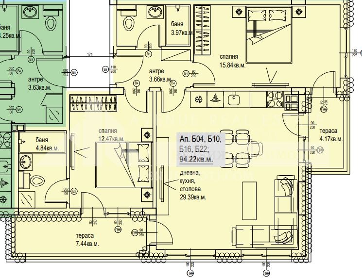 Satılık  2 yatak odası Plovdiv , Karşiyaka , 109 metrekare | 21326877 - görüntü [2]