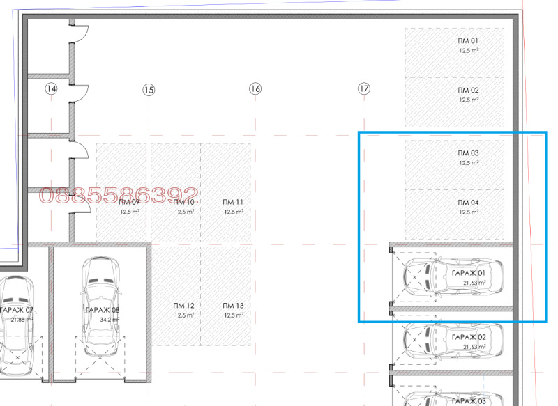 Продава ГАРАЖ, ПАРКОМЯСТО, гр. София, Младост 3