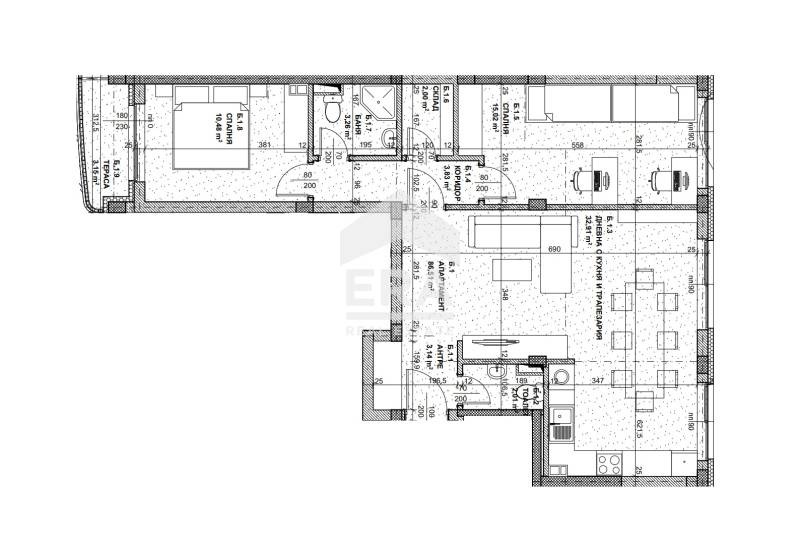 Продава 3-СТАЕН, гр. София, Кръстова вада, снимка 9 - Aпартаменти - 48852103