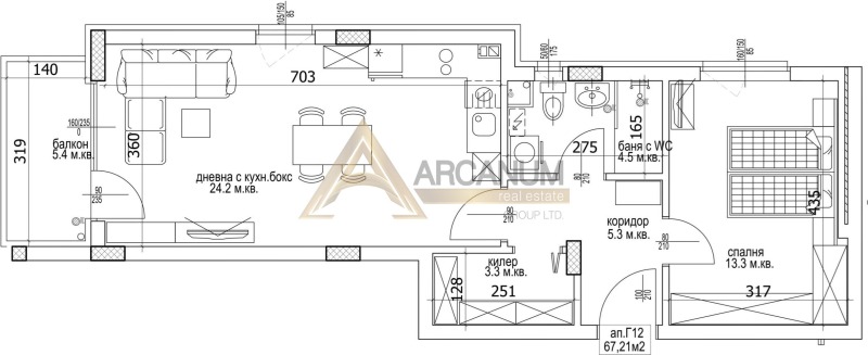 Продава 2-СТАЕН, гр. Варна, Кайсиева градина, снимка 2 - Апартаменти - 52389991