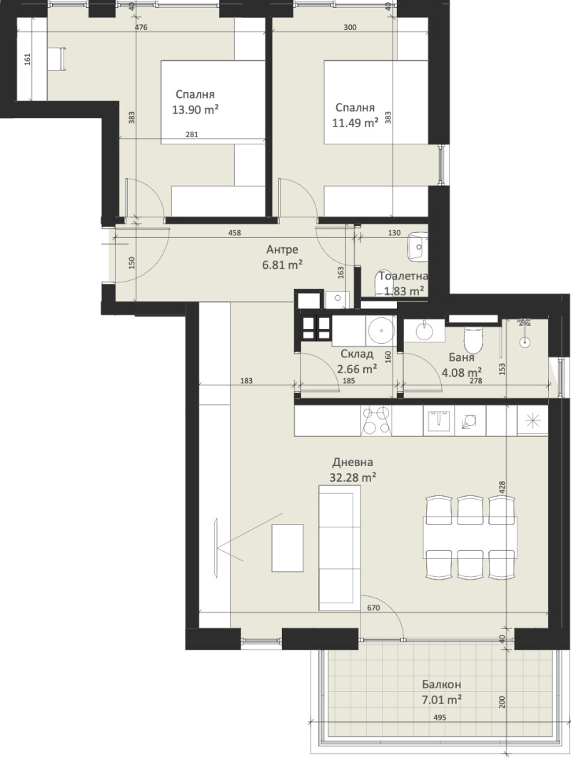 For Sale  2 bedroom Sofia , Malinova dolina , 117 sq.m | 12707909 - image [2]