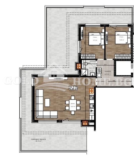 Продава 3-СТАЕН, гр. Пловдив, Остромила, снимка 16 - Апартаменти - 54143613