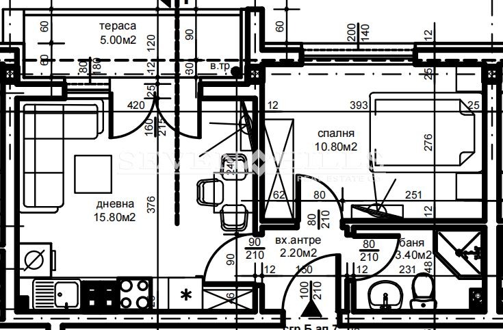 Te koop  1 slaapkamer Plovdiv , Christo Smirnenski , 52 m² | 91939020 - afbeelding [4]