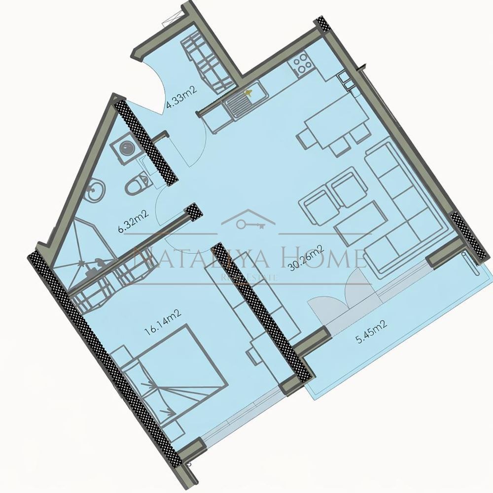 Продава 2-СТАЕН, гр. Бургас, Изгрев, снимка 6 - Апартаменти - 56384423