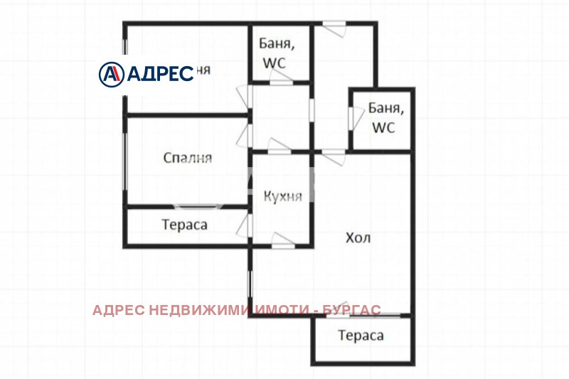 Продава 3-СТАЕН, гр. Бургас, Зорница, снимка 4 - Aпартаменти - 47962471