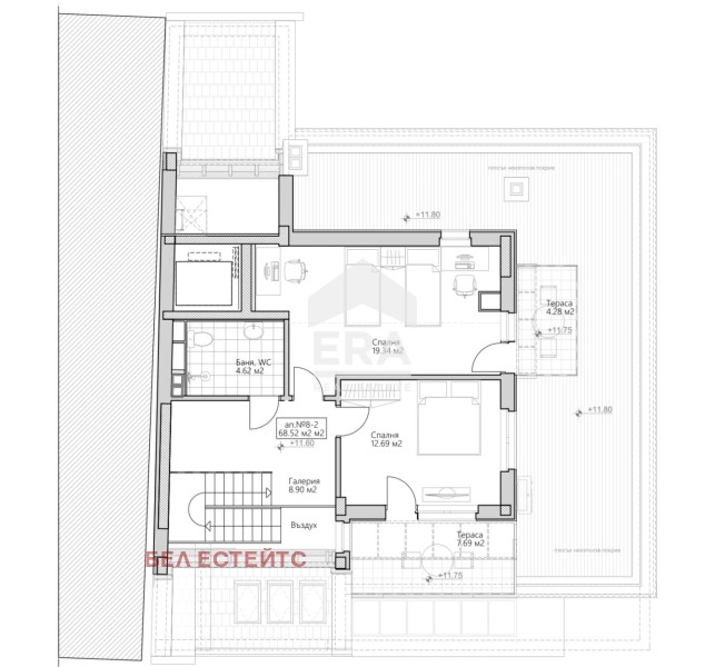Продава МЕЗОНЕТ, гр. София, Лозенец, снимка 17 - Апартаменти - 55949094