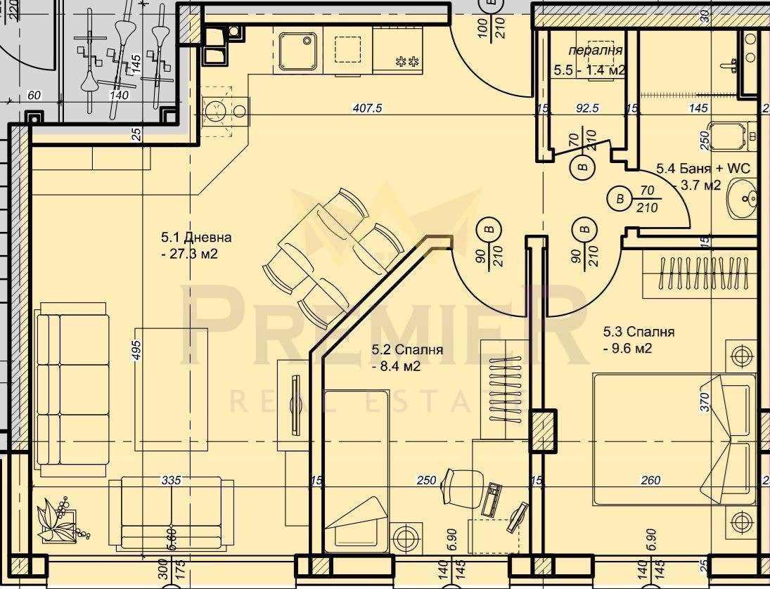 Продава 3-СТАЕН, гр. София, Хаджи Димитър, снимка 12 - Апартаменти - 55936323