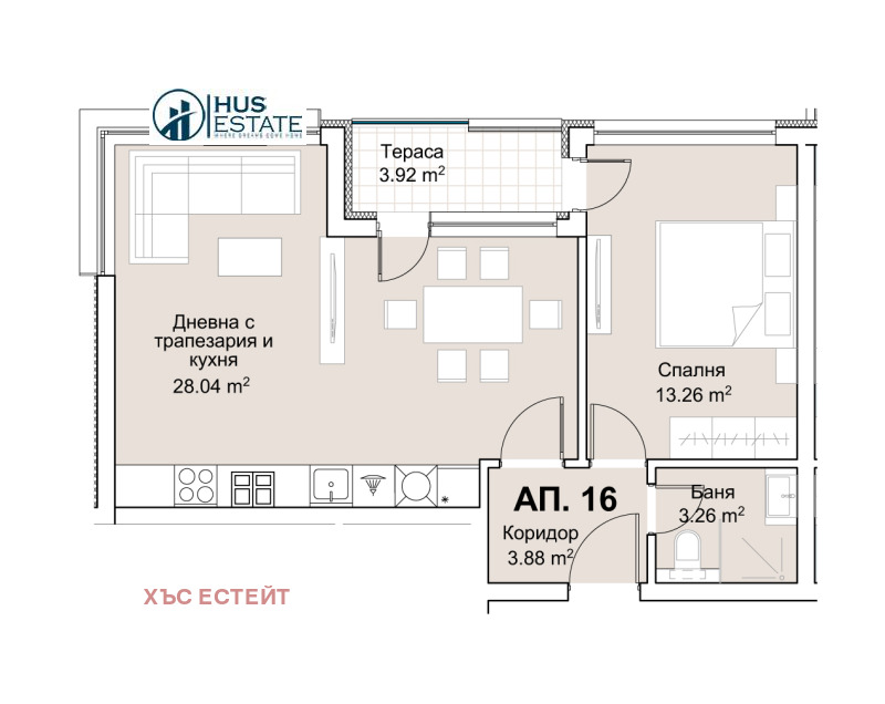 Продава 2-СТАЕН, гр. София, Лозенец, снимка 3 - Aпартаменти - 41059480