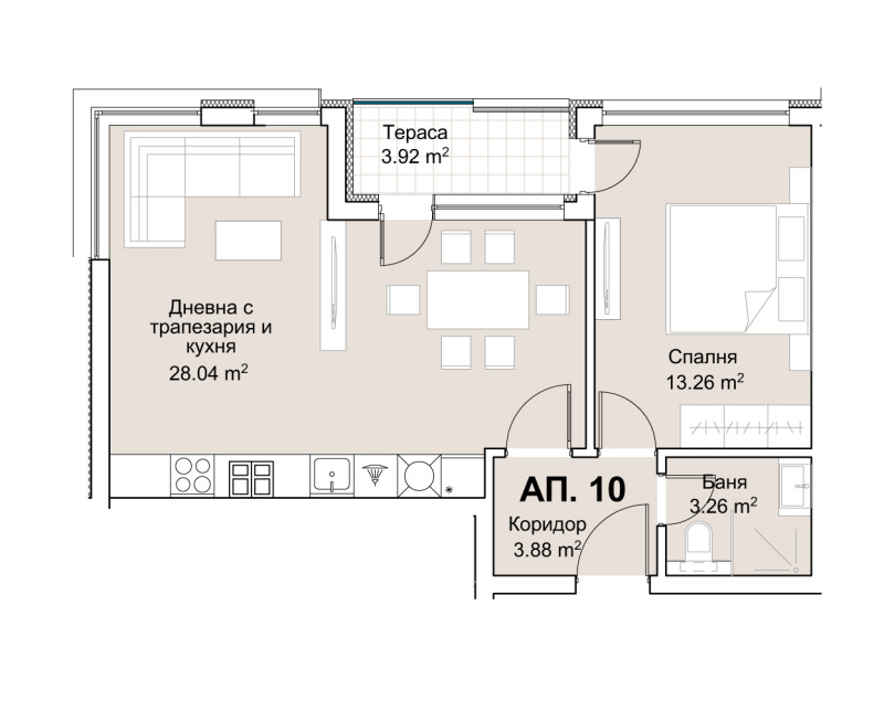 Til salg  1 soveværelse Sofia , Lozenets , 74 kvm | 65093339 - billede [4]