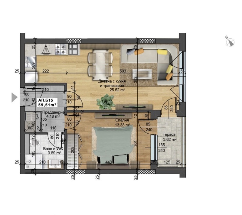 Zu verkaufen  1 Schlafzimmer Sofia , Malinowa dolina , 70 qm | 90747513 - Bild [4]