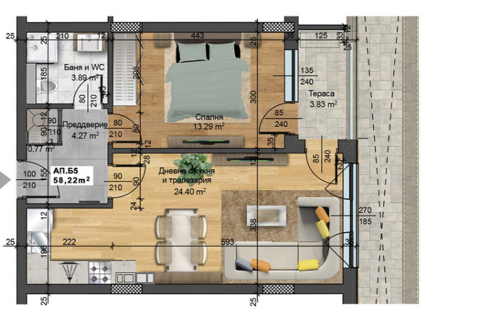 Продава  2-стаен град София , Малинова долина , 70 кв.м | 90747513 - изображение [4]