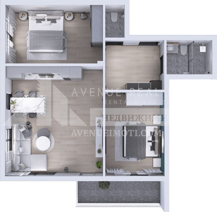 For Sale  2 bedroom Plovdiv , Yuzhen , 100 sq.m | 72647570 - image [2]