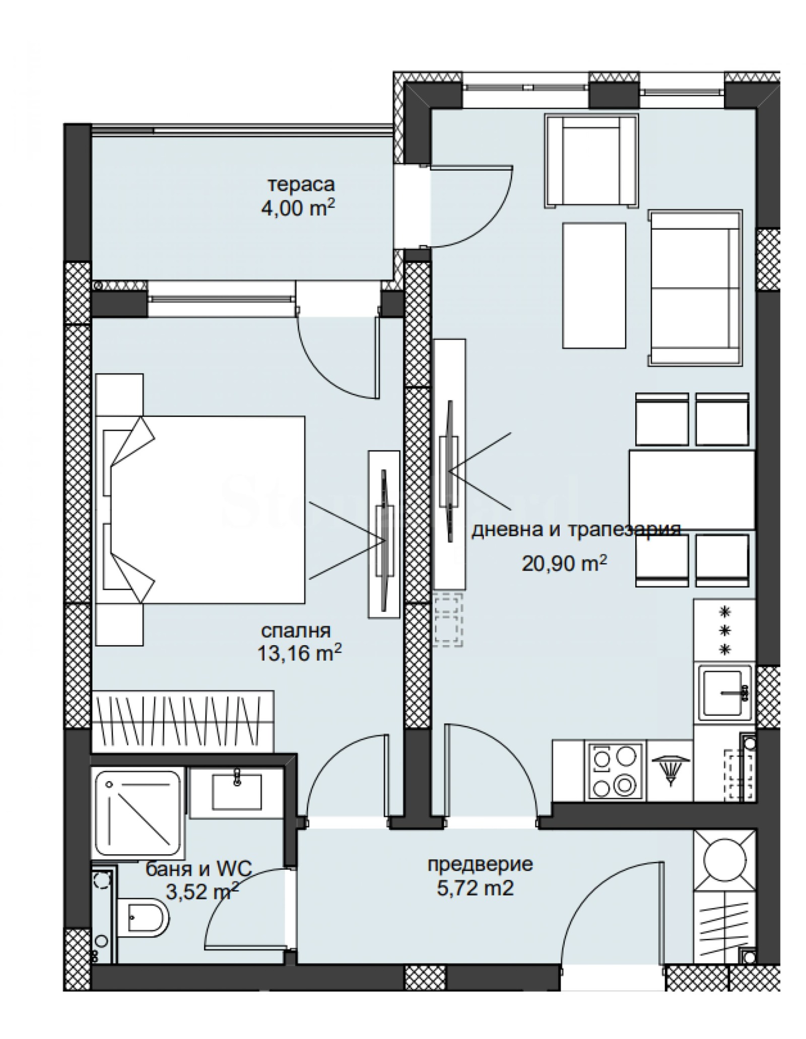 Продава 2-СТАЕН, гр. Пловдив, Христо Смирненски, снимка 3 - Апартаменти - 54697297
