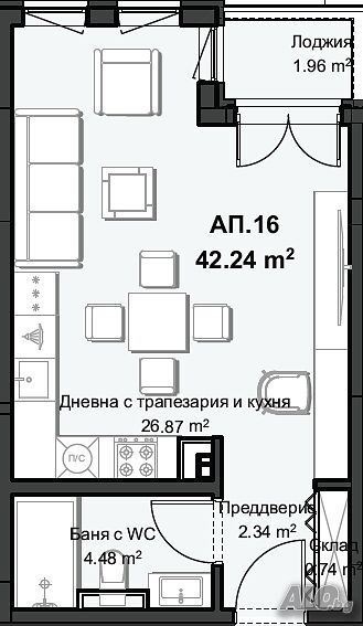 Продава 1-СТАЕН, гр. Пловдив, Христо Смирненски, снимка 3 - Апартаменти - 53091676