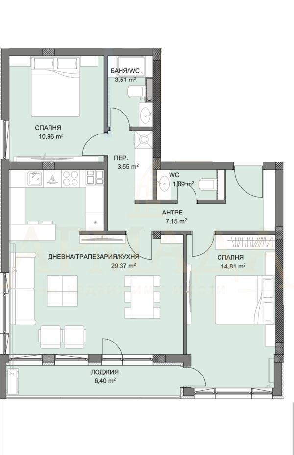 Продава 3-СТАЕН, гр. Пловдив, Христо Смирненски, снимка 6 - Aпартаменти - 48599227