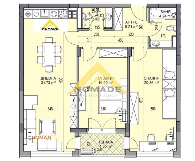 Продава 3-СТАЕН, гр. Пловдив, Гагарин, снимка 7 - Апартаменти - 52799655