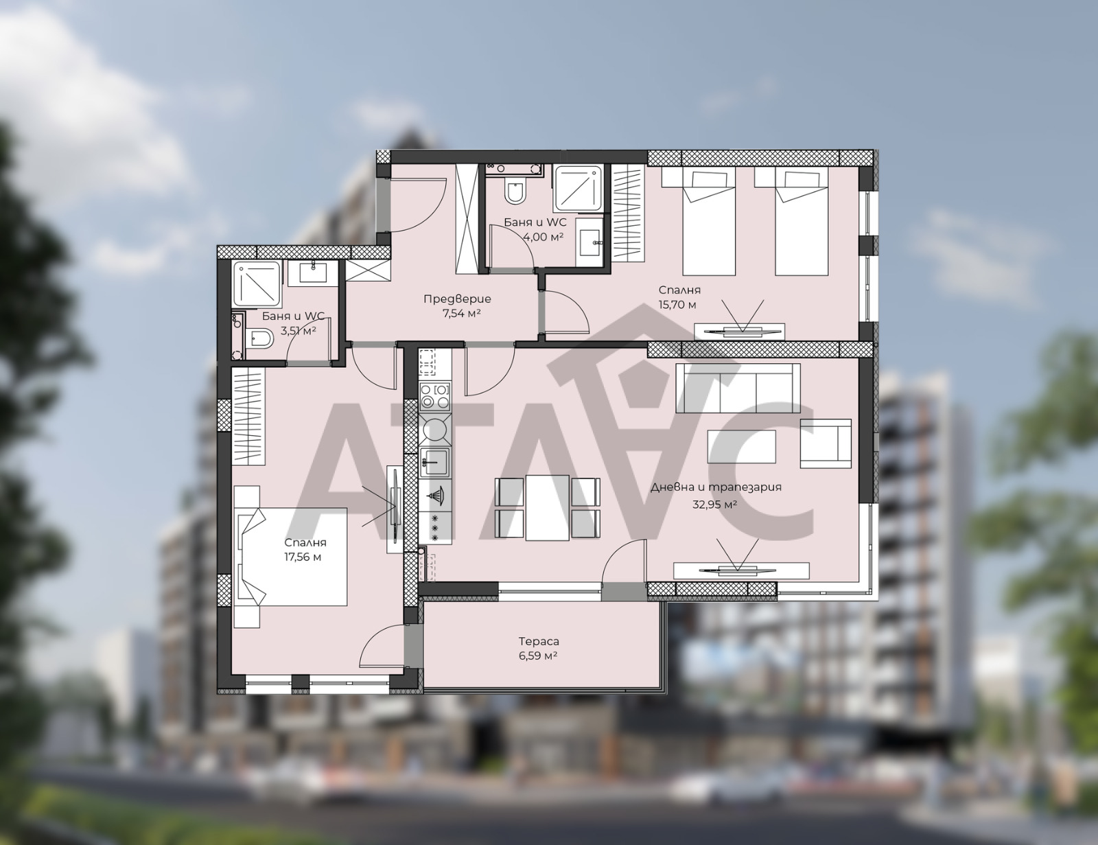 Продава 3-СТАЕН, гр. Пловдив, Христо Смирненски