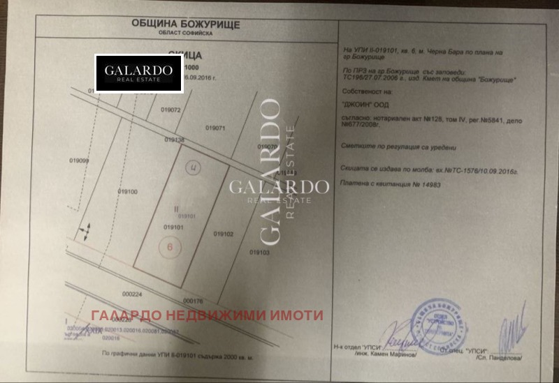 Продава ПАРЦЕЛ, гр. Божурище, област София област, снимка 2 - Парцели - 50639122