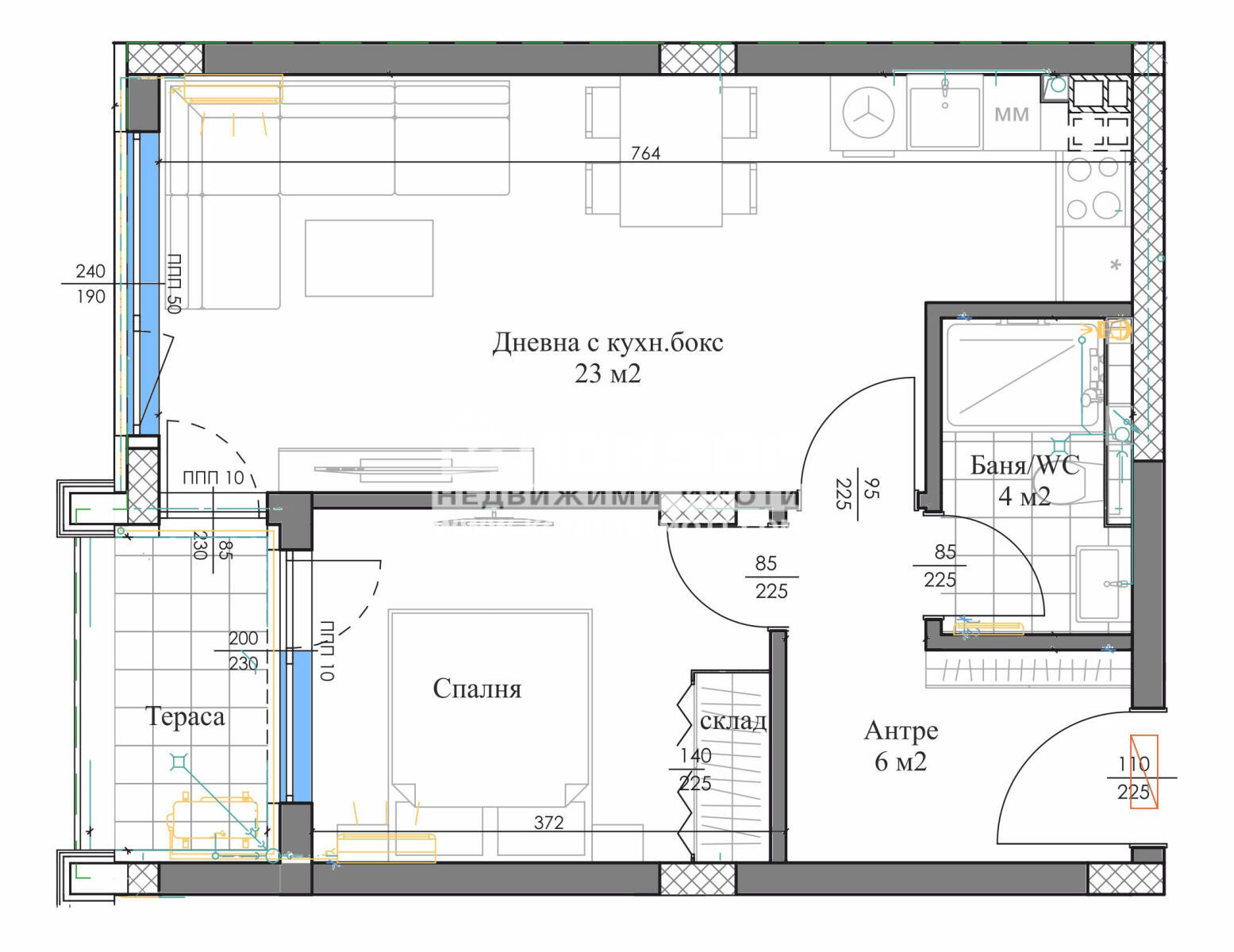 Продава 2-СТАЕН, гр. Пловдив, Кършияка, снимка 5 - Апартаменти - 56077180