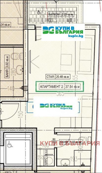 Продава 1-СТАЕН, гр. Варна, Колхозен пазар, снимка 2 - Aпартаменти - 47575164