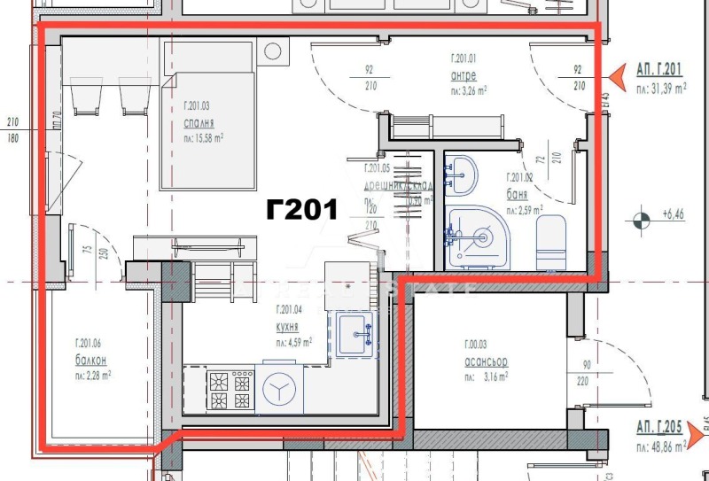 De vânzare  Studio Pleven , Șiroc țentâr , 35 mp | 52091800 - imagine [3]