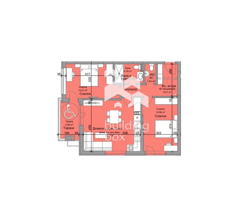 Продава 3-СТАЕН, гр. Пловдив, Остромила, снимка 2 - Aпартаменти - 48702048