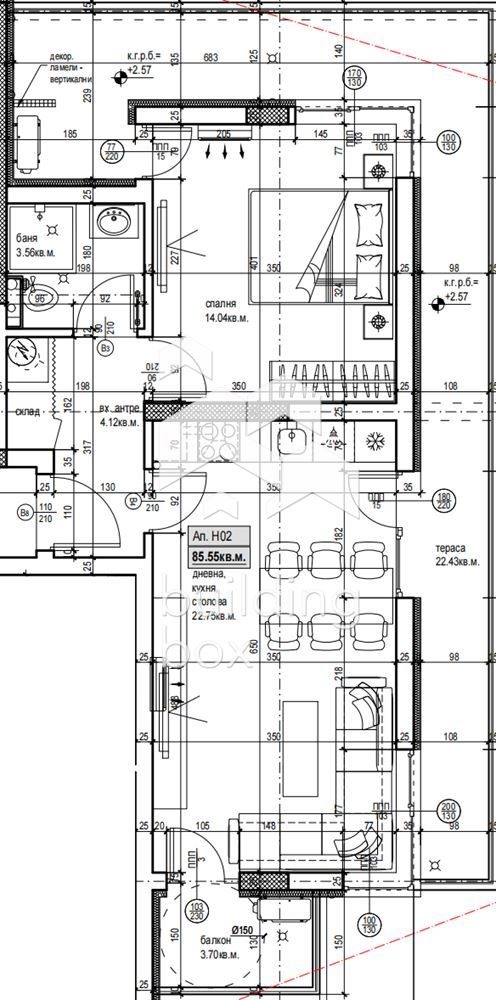 Продава 2-СТАЕН, гр. Пловдив, Христо Смирненски, снимка 2 - Апартаменти - 54344514