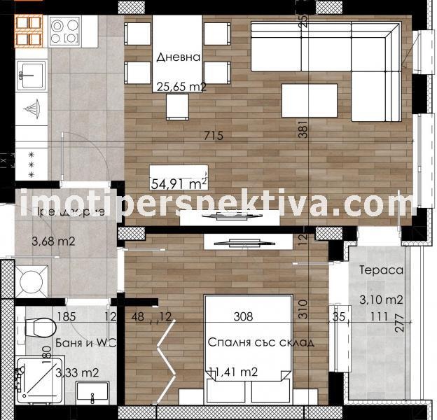 Продава 2-СТАЕН, гр. Пловдив, Кючук Париж, снимка 4 - Апартаменти - 55129358