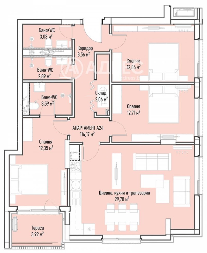 Продава МНОГОСТАЕН, гр. София, Младост 4, снимка 4 - Aпартаменти - 48053885