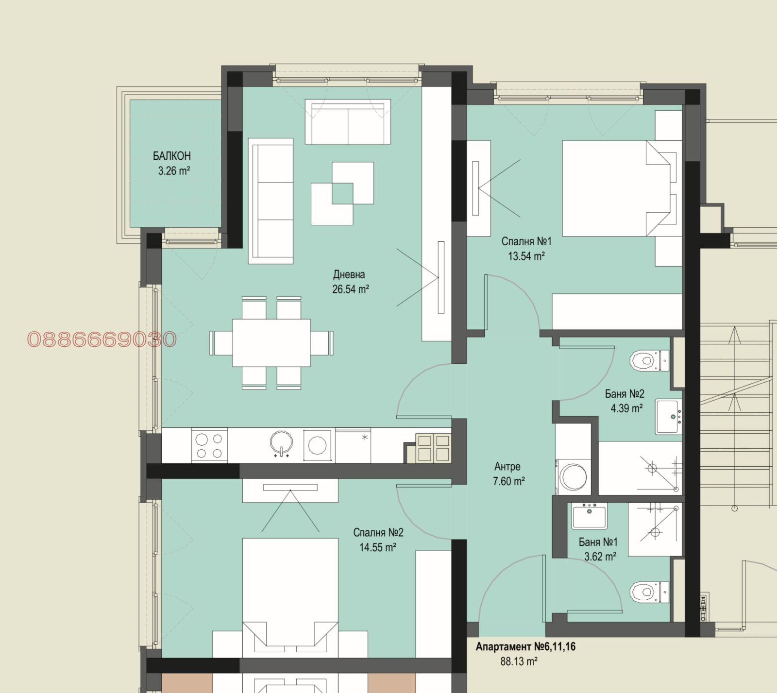 Продава 3-СТАЕН, гр. София, Надежда 2, снимка 13 - Апартаменти - 54210773