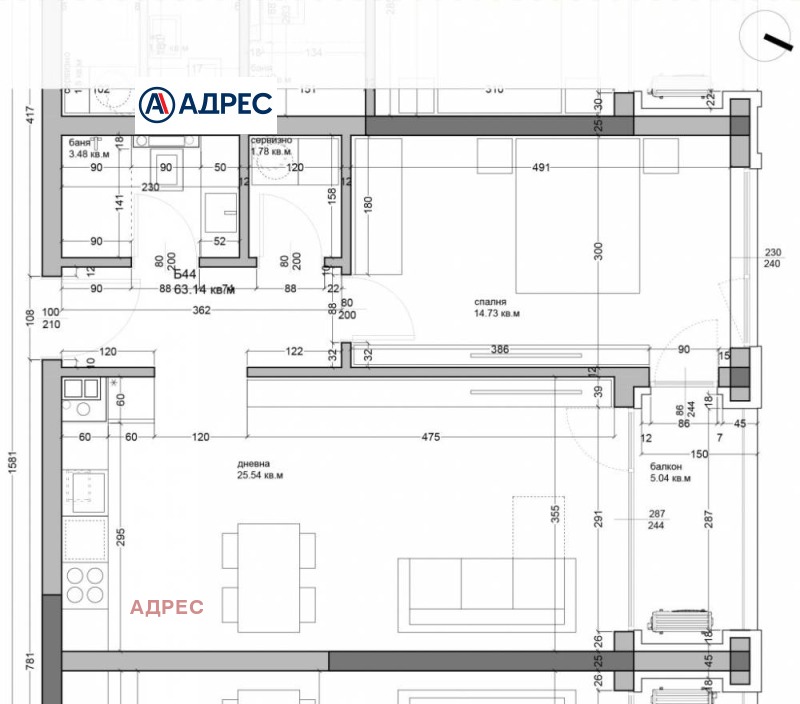 De vânzare  1 dormitor Varna , Asparuhovo , 74 mp | 68339408 - imagine [2]
