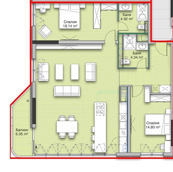 Продава 3-СТАЕН, гр. София, Кръстова вада, снимка 16 - Апартаменти - 52572074
