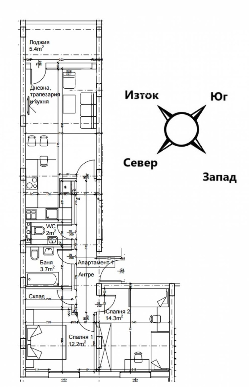 Продава 3-СТАЕН, гр. София, Люлин 2, снимка 4 - Апартаменти - 52622554