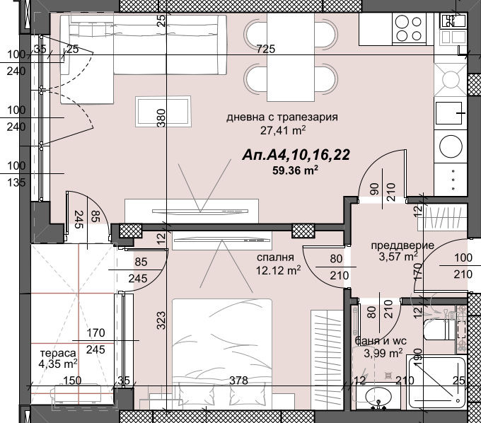 Продава 2-СТАЕН, гр. Пловдив, Тракия, снимка 3 - Апартаменти - 55047823