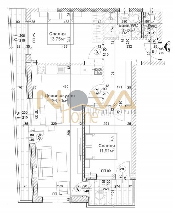 Продается  2 спальни Варна , Левски 1 , 113 кв.м | 30881774 - изображение [6]