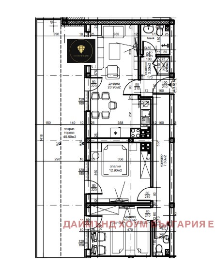 In vendita  2 camere da letto Plovdiv , Iugen , 127 mq | 55407728 - Immagine [2]
